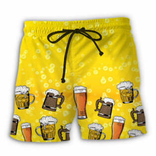Beer I Like Beer My Lacrosse And Maybe 3 People - Beach Short - Owl Ohh - Owl Ohh