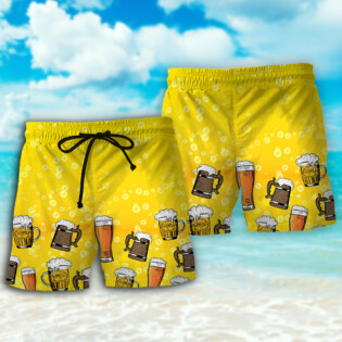 Beer I Like Beer My Lacrosse And Maybe 3 People - Beach Short - Owl Ohh - Owl Ohh