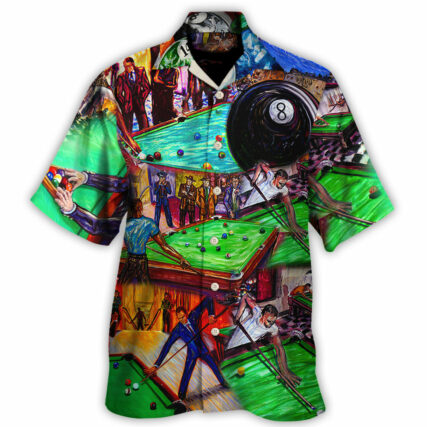 Billiard Rack Em Up I'm So Cool - Hawaiian Shirt - Owl Ohh - Owl Ohh