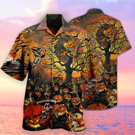 Halloween Skull Darkness - Hawaiian Shirt - Owl Ohh - Owl Ohh