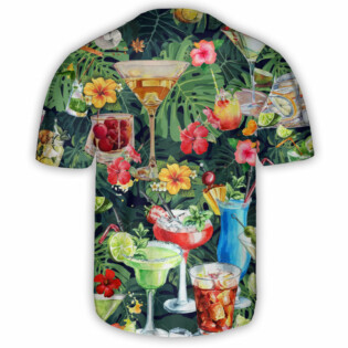 Cocktail ls I Left My Heart In Hawaii - Baseball Jersey - Owl Ohh - Owl Ohh