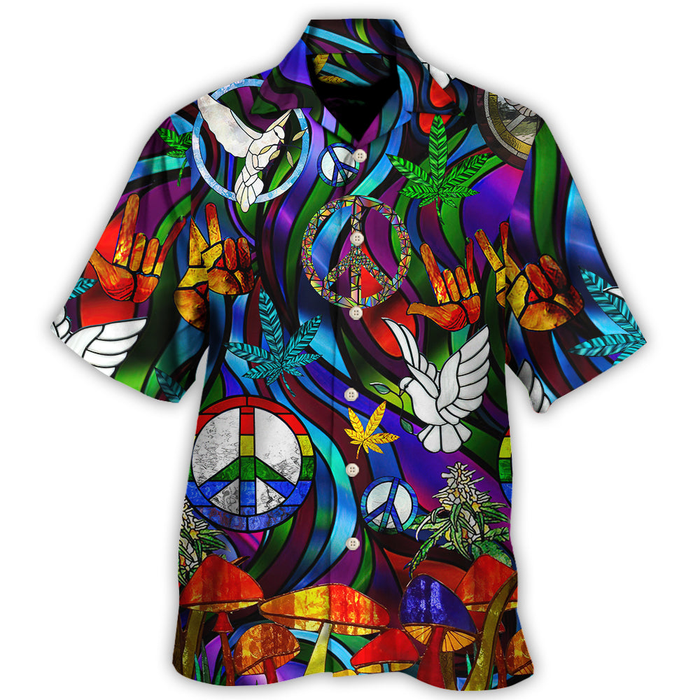 Hippie Is Peace Love Bird Life Style - Hawaiian Shirt - Owl Ohh-Owl Ohh