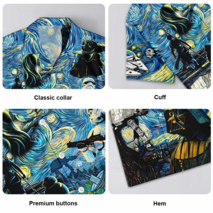 Starwars Starry Night Hope and Mysteries - Hawaiian Shirt