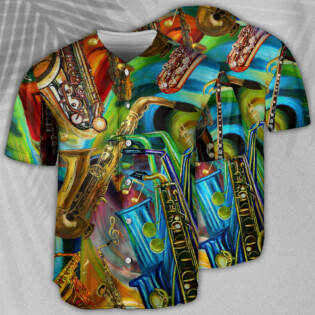Saxophone Music Saxophone Is My Second Language - Baseball Jersey - Owl Ohh