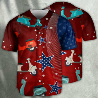 Scooter USA Star Independence Day - Baseball Jersey - Owl Ohh