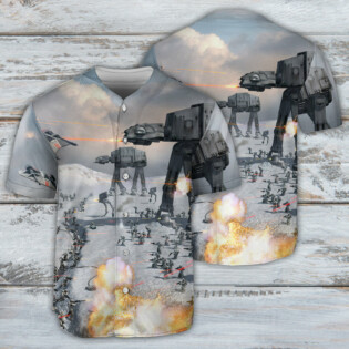 Star Wars Battle Of Hoth AT-AT - Baseball Jersey