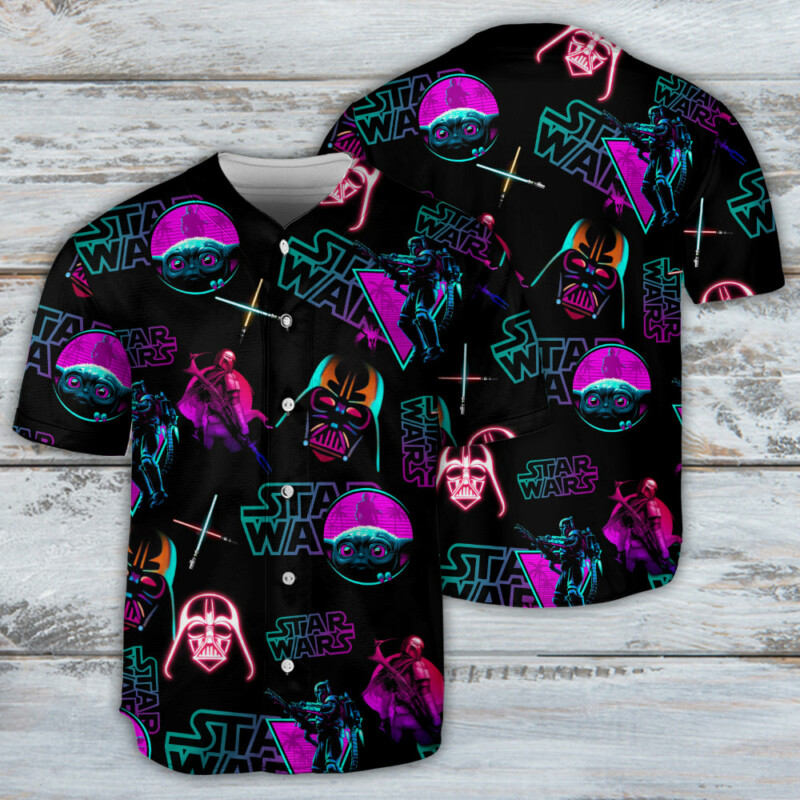 Neon Star Wars - Baseball Jersey