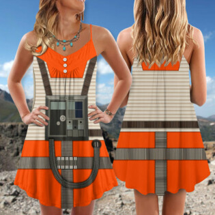 SW Rebel Pilot Cosplay - V-neck Sleeveless Cami Dress