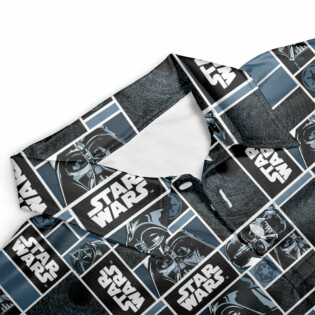 Starwars Darth Vader Geometric Pattern Black - Polo Shirt