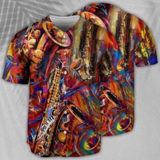 Saxophone Music To The Soul - Baseball Jersey - Owl Ohh