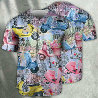 Scooter And City Art - Baseball Jersey - Owl Ohh
