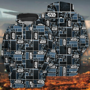 Starwars Darth Vader Geometric Pattern Black - Hoodie