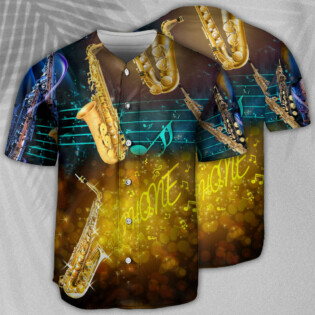 Saxophone Music All Night - Baseball Jersey - Owl Ohh