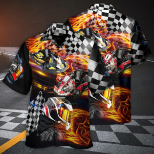 Kart Racing Let's Racing Now - Hawaiian Shirt - Owl Ohh - Owl Ohh
