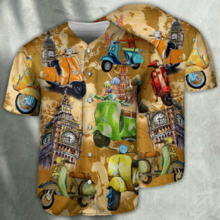 Scooter Life Is Short And The World Is Wide With Stunning Color - Baseball Jersey - Owl Ohh
