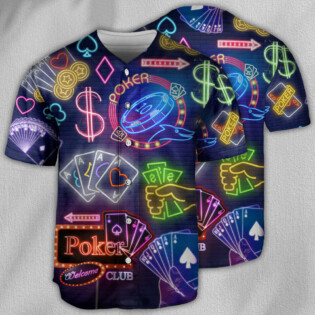 Poker Gambling No Poker No Party - Baseball Jersey - Owl Ohh - Owl Ohh
