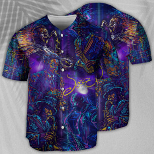 Saxophone Never Underestimate An Old Man With A Saxophone - Baseball Jersey - Owl Ohh