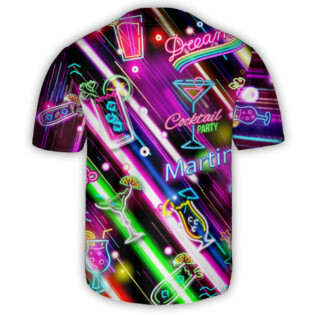 Cocktail Martini Happy Hour Stunning Style - Baseball Jersey - Owl Ohh - Owl Ohh