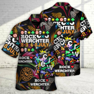 Rock Werchter Tropical Vibe Music Lover Amazing Style - Hawaiian Shirt - Owl Ohh for men and women, kids - Owl Ohh