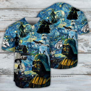 Starwars Starry Night Hope and Mysteries - Baseball Jersey