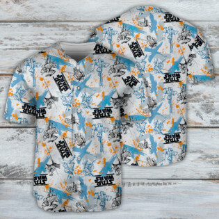 Starwars Yoda Fighters Pattern - Baseball Jersey