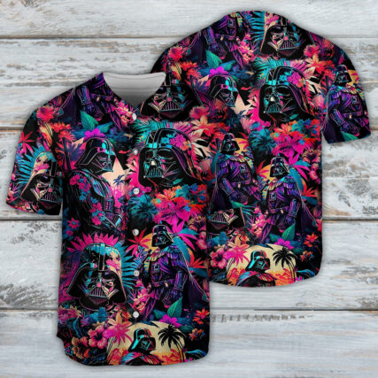 Star Wars Darth Vader Synthwave Cool - Baseball Jersey
