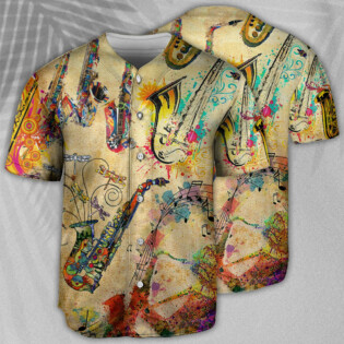 Saxophone Music Saxophone Is My Life - Baseball Jersey - Owl Ohh