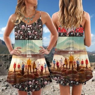 ST Tropical Palms - V-neck Sleeveless Cami Dress