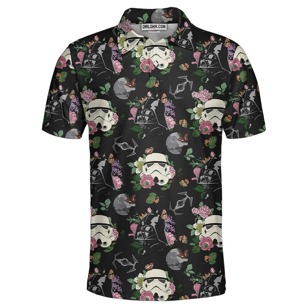 Star wars Pattern Flower Galaxy Gift For Fans Polo Shirt