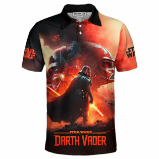 Star Wars Darth Vader Fire Gift For Fans Polo Shirt