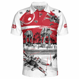 Star Wars Black White Red Gift For Fans Polo Shirt