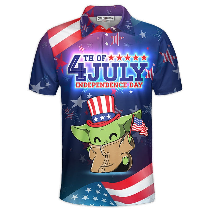 Star Wars Baby Yoda Happy 4th Of July Gift For Fans Polo Shirt