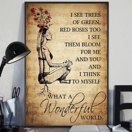 Yoga Life Peace I See Trees Of Green - Vertical Poster - Owl Ohh - Owl Ohh