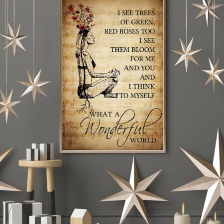 Yoga Life Peace I See Trees Of Green - Vertical Poster - Owl Ohh - Owl Ohh