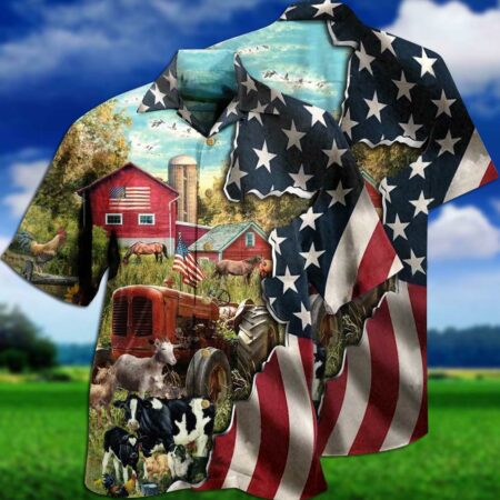 Farm Love Cows And Animals America - Hawaiian Shirt - Owl Ohh - Owl Ohh
