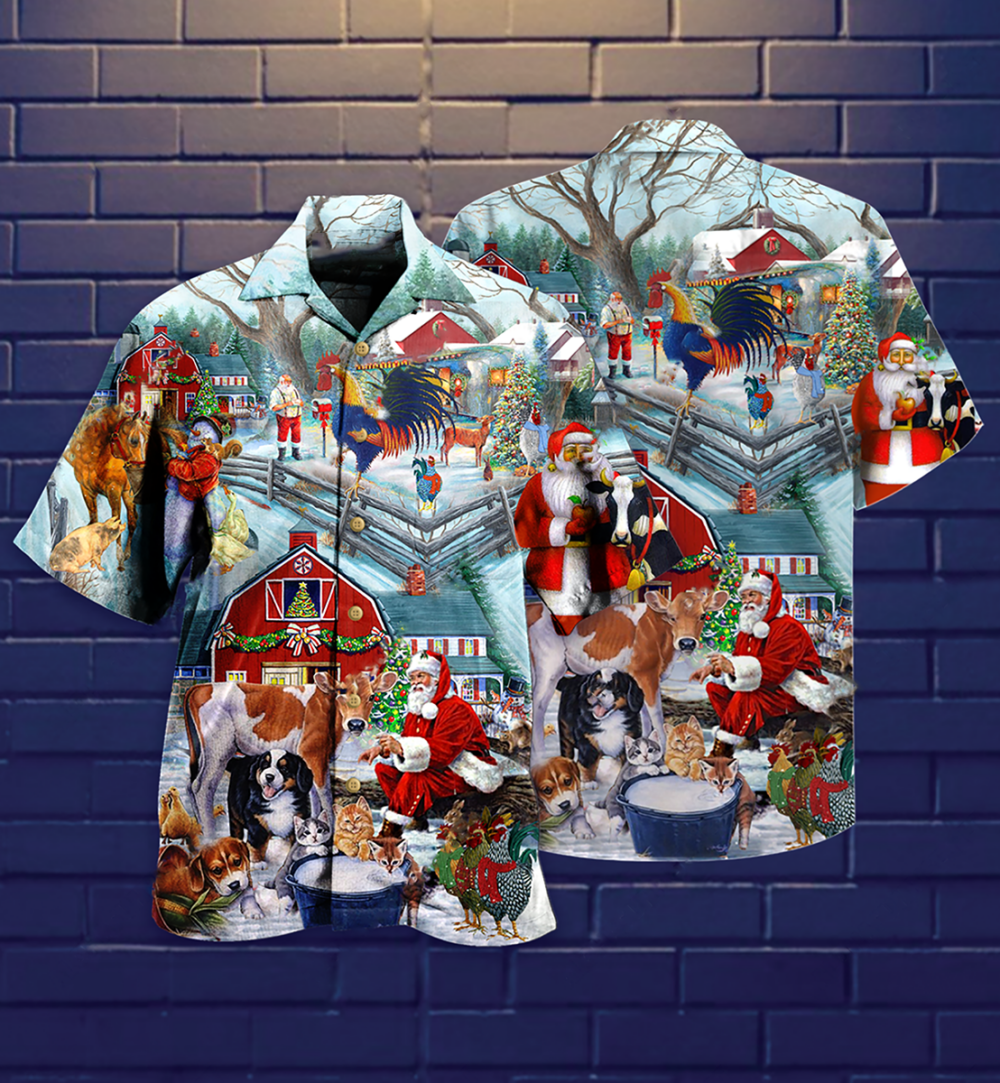 Christmas Love Animals So Much - Hawaiian Shirt - Owl Ohh - Owl Ohh