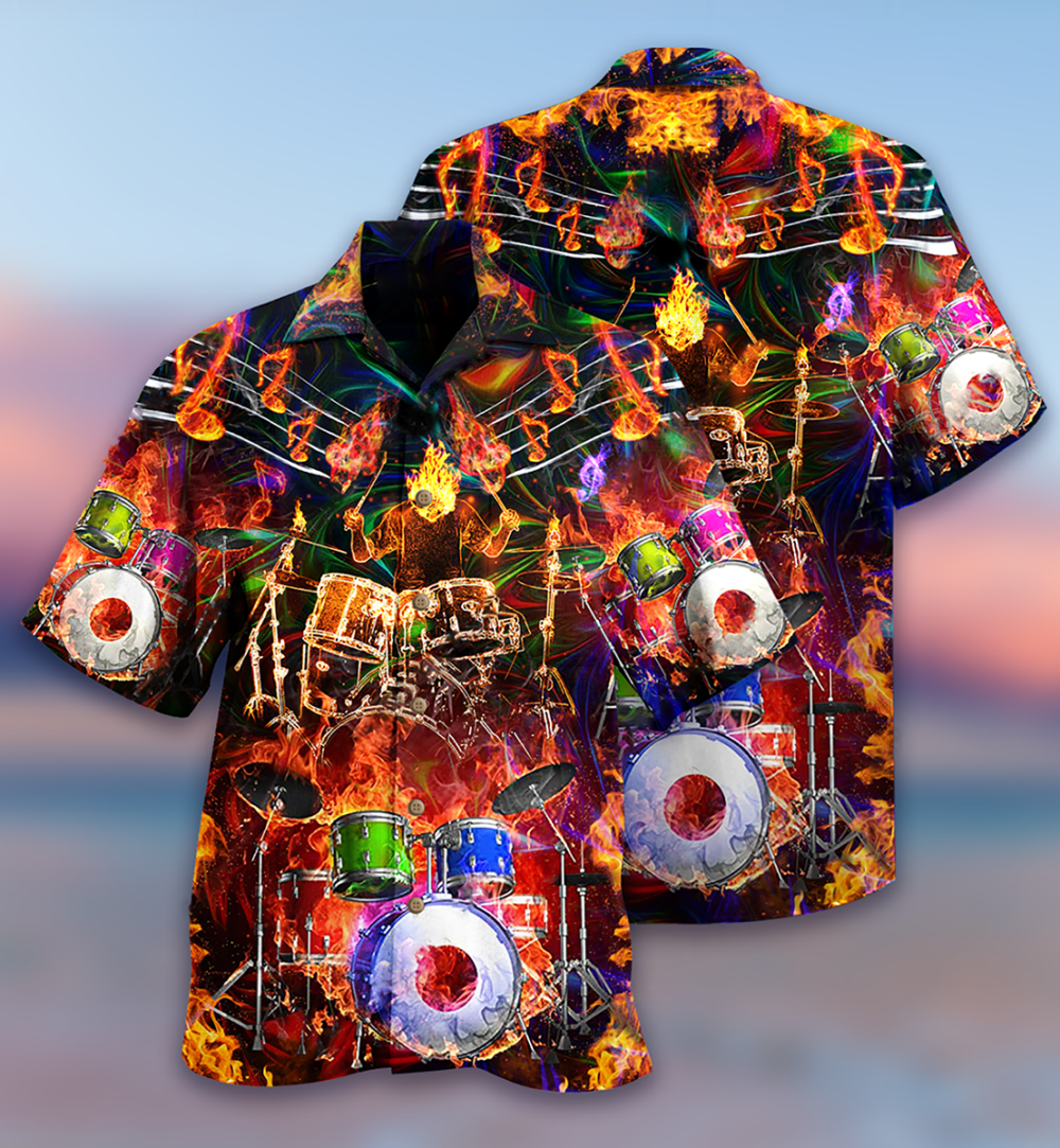 Drum Music Is My Life My Soul - Hawaiian Shirt - Owl Ohh - Owl Ohh
