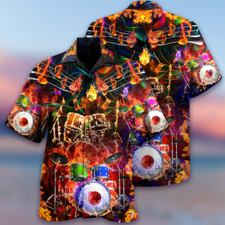 Drum Music Is My Life My Soul - Hawaiian Shirt - Owl Ohh - Owl Ohh