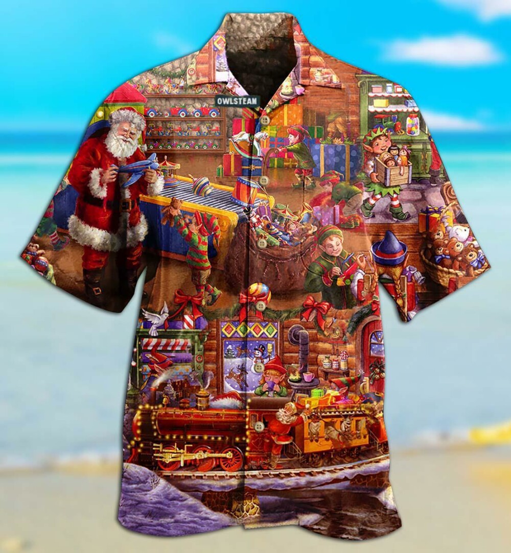 Christmas Santa And Happiness Forever - Hawaiian Shirt - Owl Ohh - Owl Ohh