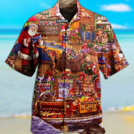 Christmas Santa And Happiness Forever - Hawaiian Shirt - Owl Ohh - Owl Ohh