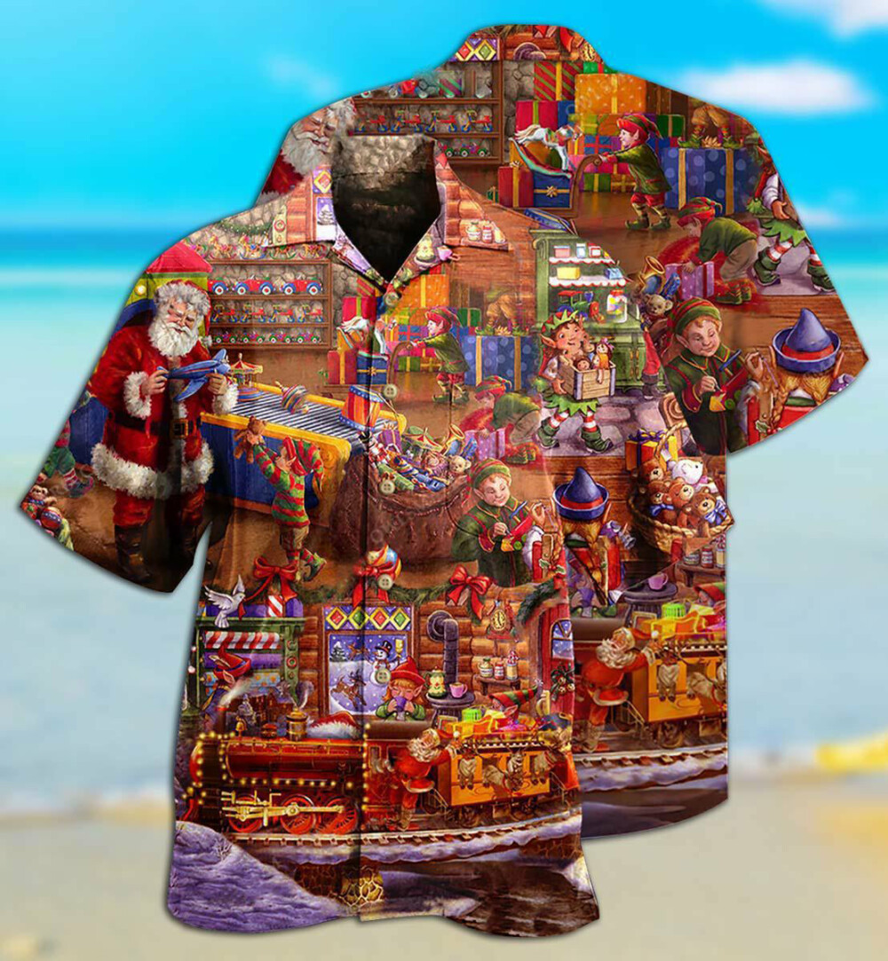 Christmas Santa And Happiness Forever - Hawaiian Shirt - Owl Ohh - Owl Ohh