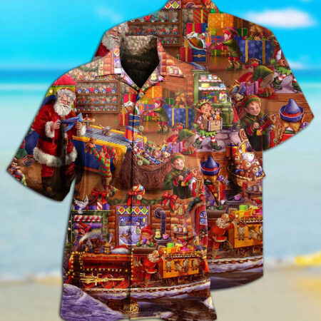 Christmas Santa And Happiness Forever - Hawaiian Shirt - Owl Ohh - Owl Ohh