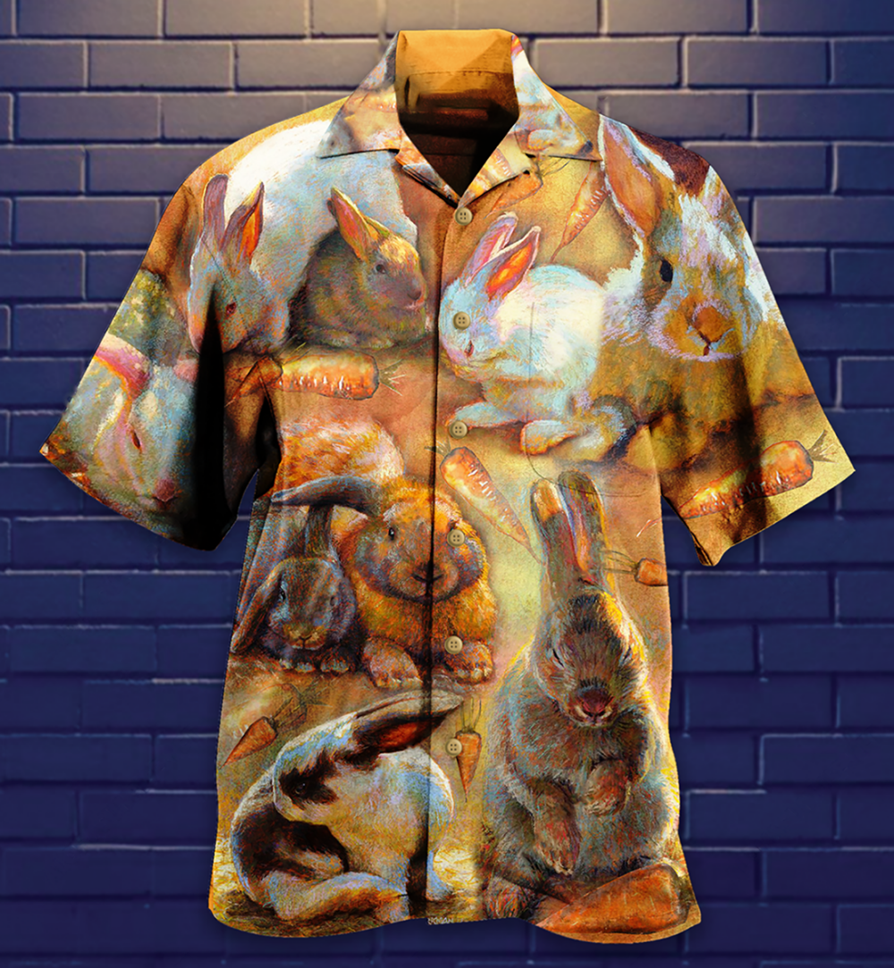 Rabbit Love Vintage - Hawaiian Shirt - Owl Ohh - Owl Ohh