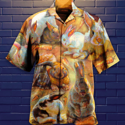 Rabbit Love Vintage - Hawaiian Shirt - Owl Ohh - Owl Ohh