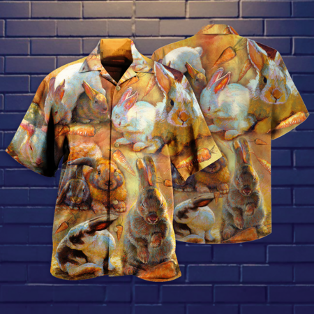 Rabbit Love Vintage - Hawaiian Shirt - Owl Ohh - Owl Ohh
