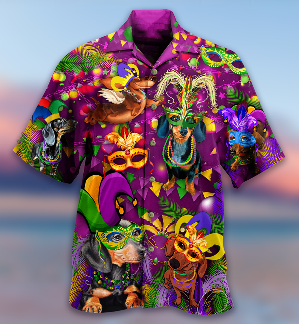 Dachshund Dogs Prom King And Queen - Hawaiian Shirt - Owl Ohh - Owl Ohh