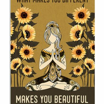 Yoga Life Peace What Makes You Different - Vertical Poster - Owl Ohh - Owl Ohh