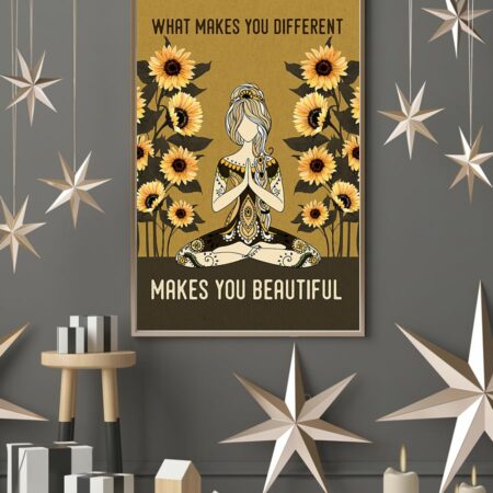 Yoga Life Peace What Makes You Different - Vertical Poster - Owl Ohh - Owl Ohh