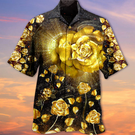 Rose Gold Flowers - Hawaiian Shirt - Owl Ohh - Owl Ohh