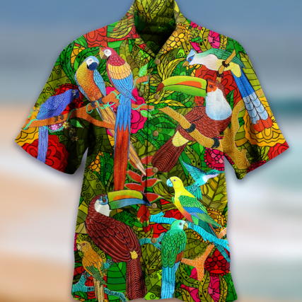 Parrot Love Human Love Sky - Hawaiian Shirt - Owl Ohh - Owl Ohh